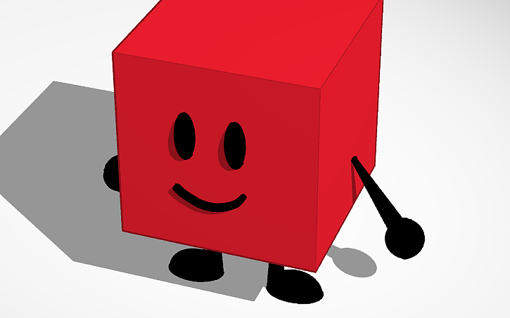 3D design Blocky (BFDI) - Tinkercad