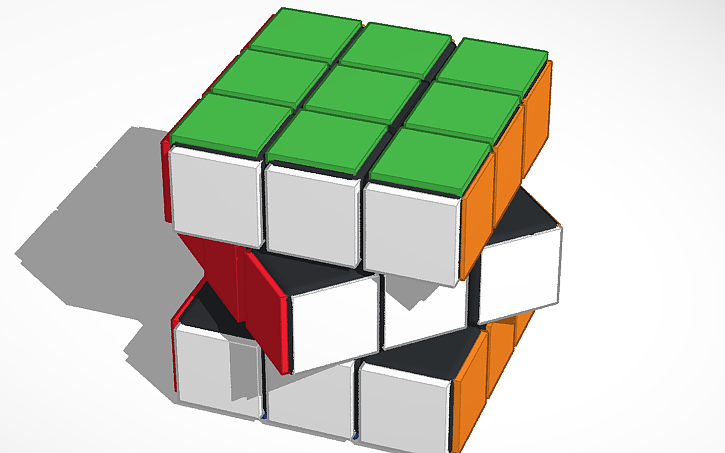 Rubycube 3D design rubix cube - Tinkercad