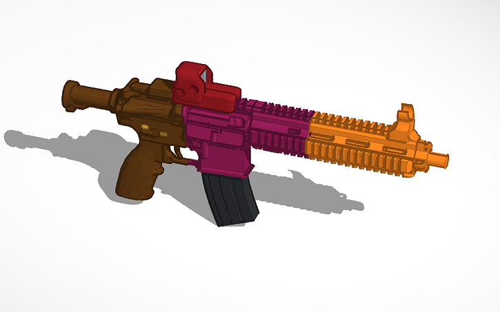 3d Design Paintball Gun Tinkercad