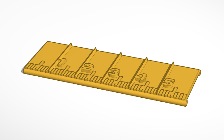 Autocad Av Rack Ruler 3D design Lesson: Ruler - cm #Gadget result | Tinkercad