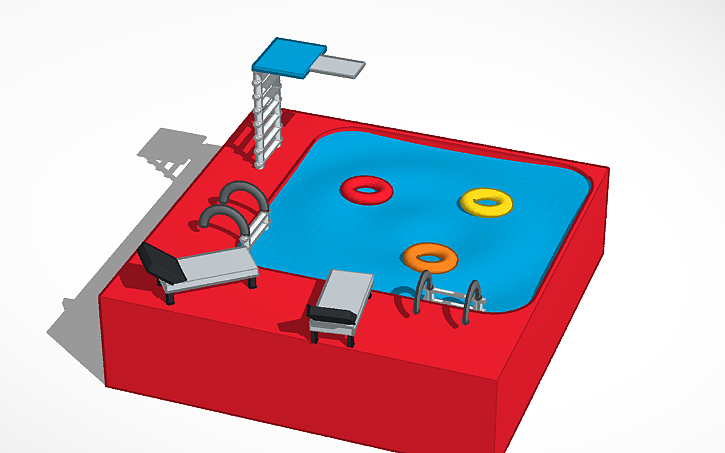 3D design havuz - Tinkercad