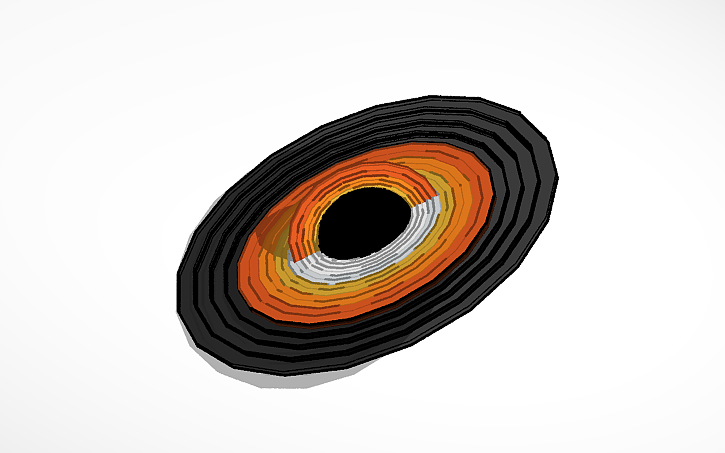 3D design black hole - Tinkercad