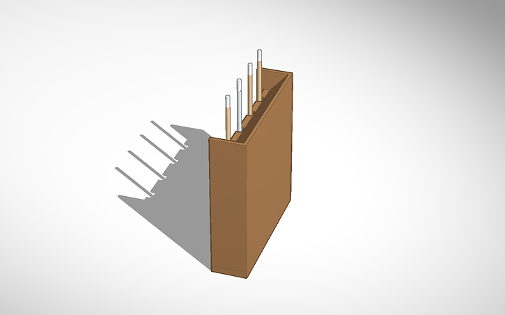 3D design Pool Cue Rack - Tinkercad
