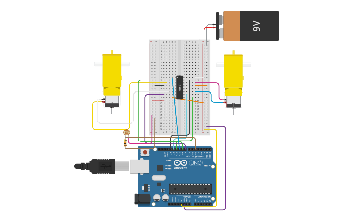 Circuit design 2.4.1 Stage 4 -Model 2 | Tinkercad