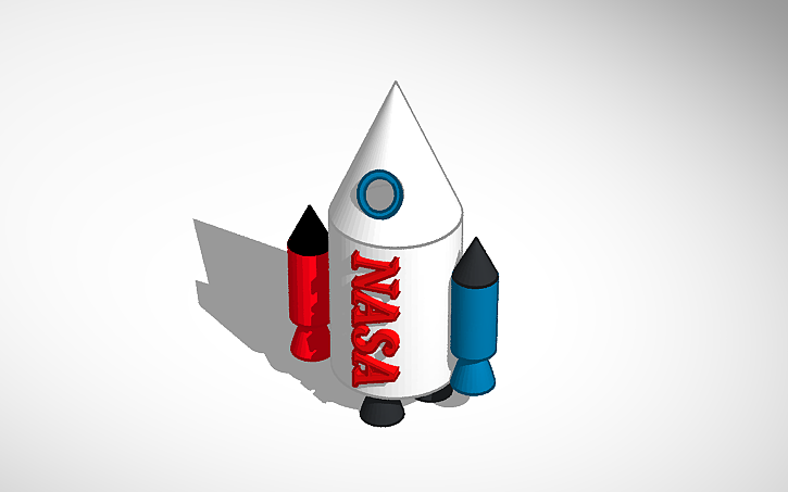 3D design Rocket Ship | Tinkercad