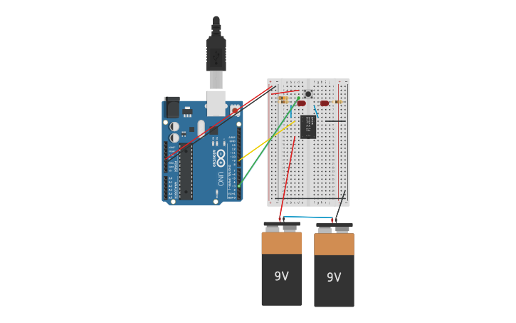 Circuit design Hunt - SPDT Relay Arduino - Tinkercad