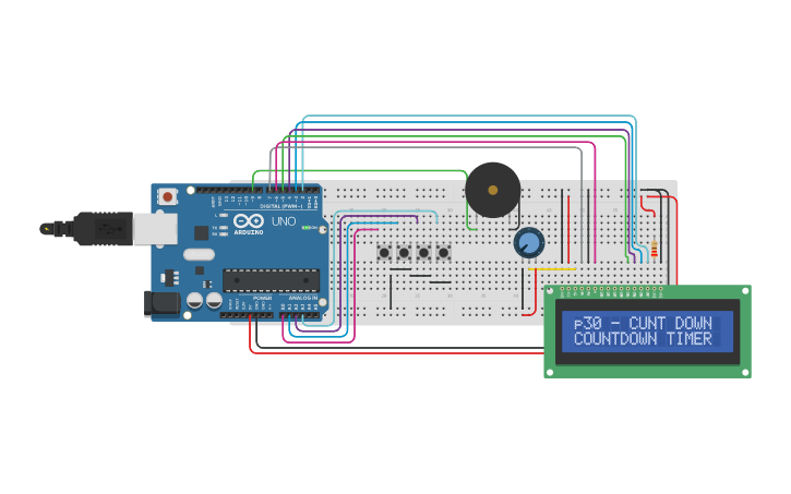 Circuit design Timer - Tinkercad