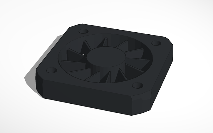 3D design fan - Tinkercad