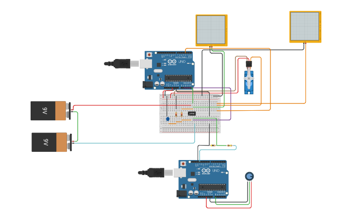 Circuit design Copy of Human arm EMG simulator - Tinkercad