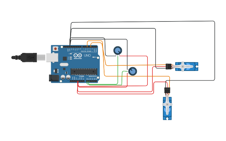 Circuit design Joystick 2 Clase 03 | Tinkercad