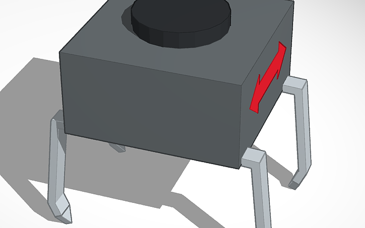 3D design PCB tactile switch with direction on pressing the button ...