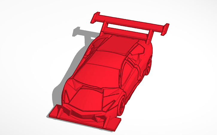 3D design racing Lamborghini - Tinkercad