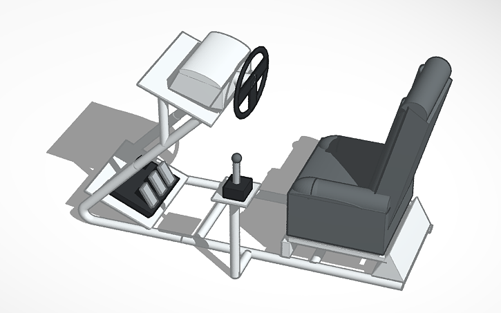 3D design race sim frame - Tinkercad