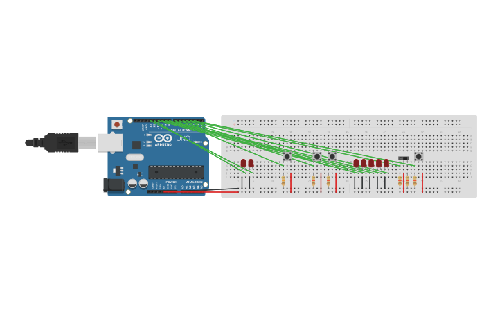 Circuit design Copy of LED Blink | Tinkercad