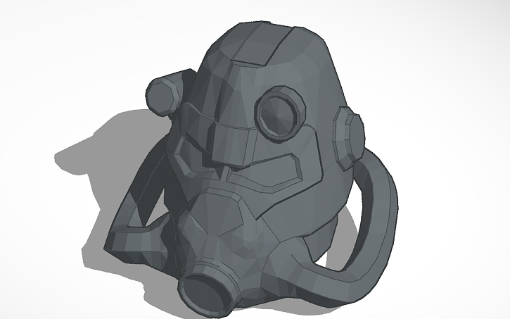 T 60 Power Armor Helmet Tinkercad T 60 Power Armor Helmet Tinkercad
