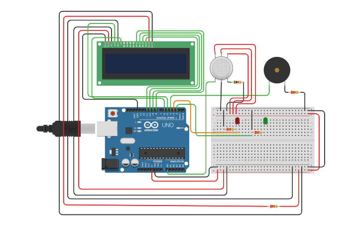 Circuit design Sensor Asap - Tinkercad