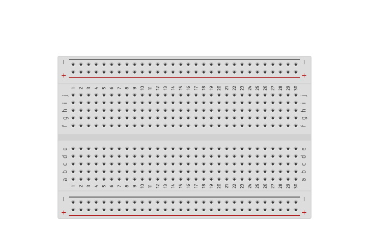 Circuit design 1_麵包板_breadboard - Tinkercad
