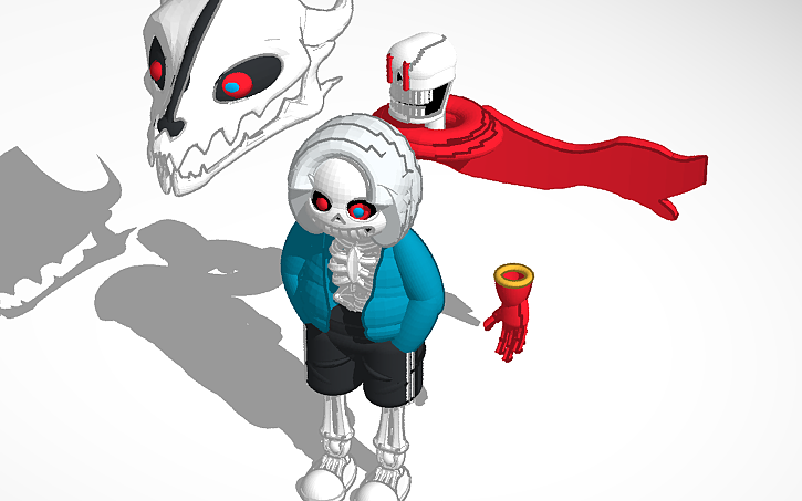 3D design Hyper Dust Sans - Tinkercad