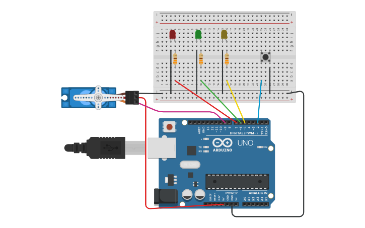 Circuit design String Com - Tinkercad