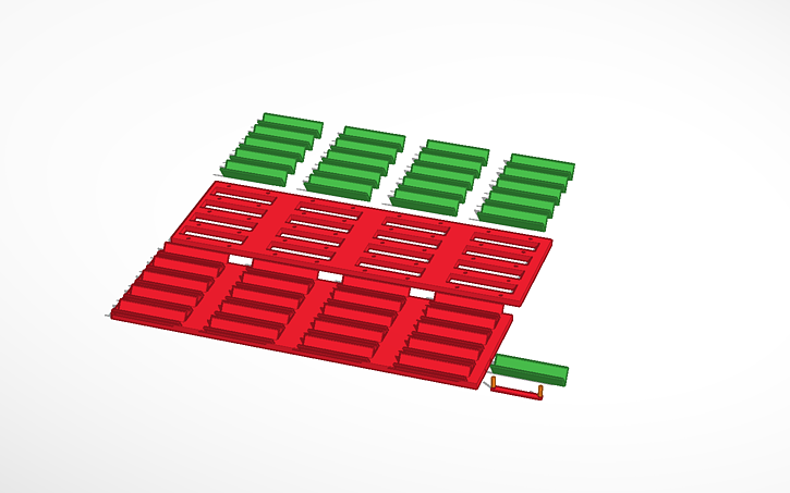 3D design Ribbon rack base - Tinkercad