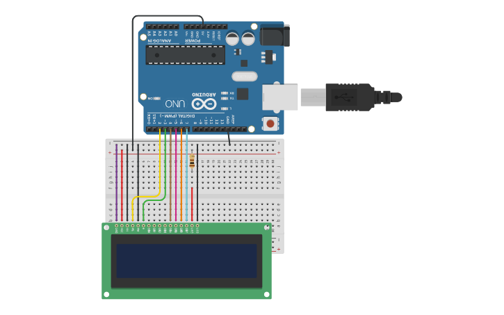 Circuit design 03 Display Text on 16x2 LCD without Potentiometer ...