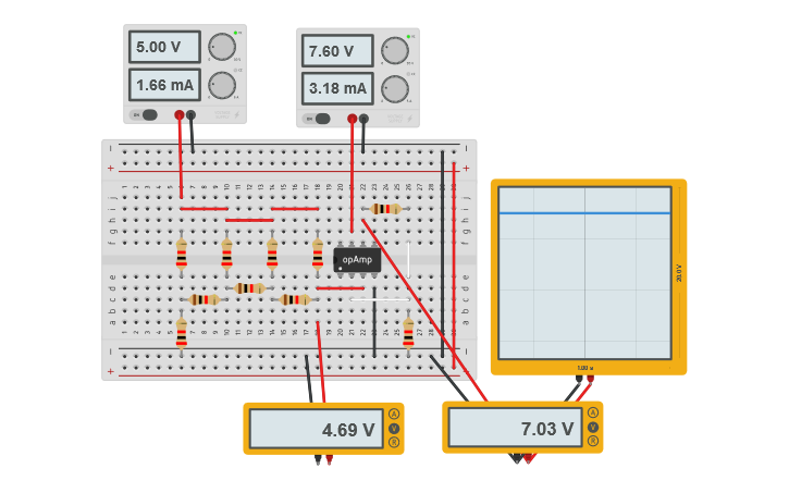 Circuit design R2R DAC With 1.5 Gain Non-Inverting Amplification ...