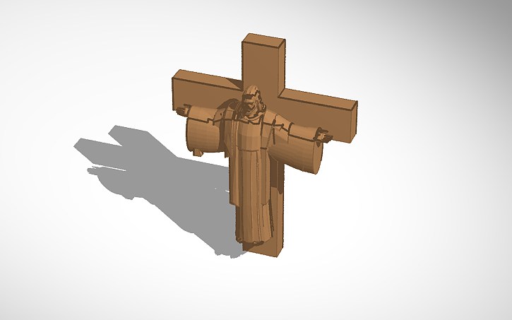 3D design WOODEN SYMBOL OF JESUS CHRIST | Tinkercad