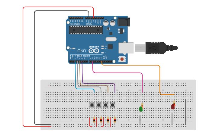 Circuit design LOCK PROJECT | Tinkercad