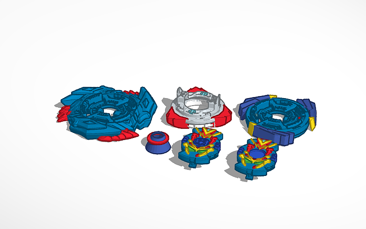 3D Design Beyblade Burst Sparking Unity Achilles Layer