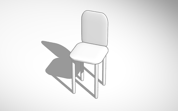 3D design chair - Tinkercad