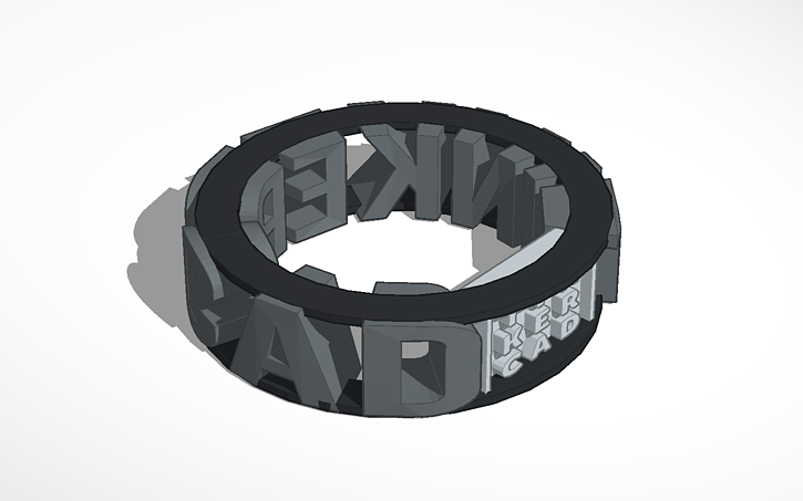 3D design Tinkercad ring | Tinkercad