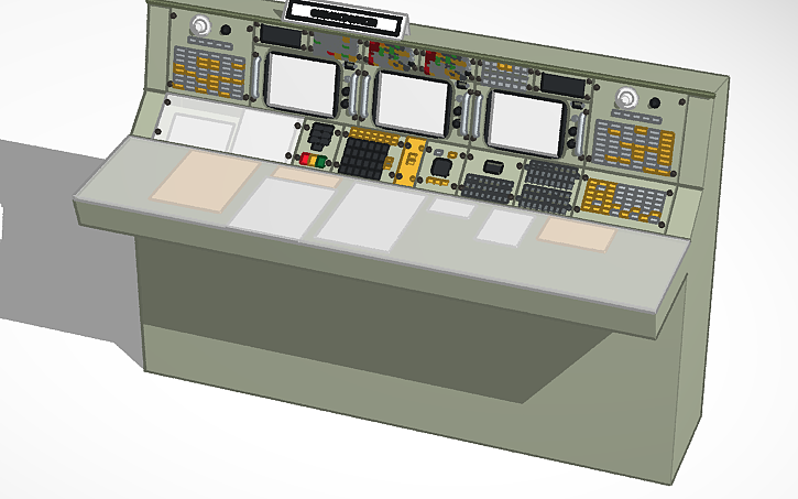 3D design NASA Apollo Mission Control Panels - Tinkercad