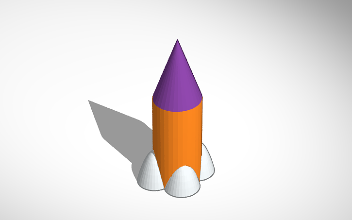 Stubby Rocketship 3D design stubby rocket | Tinkercad