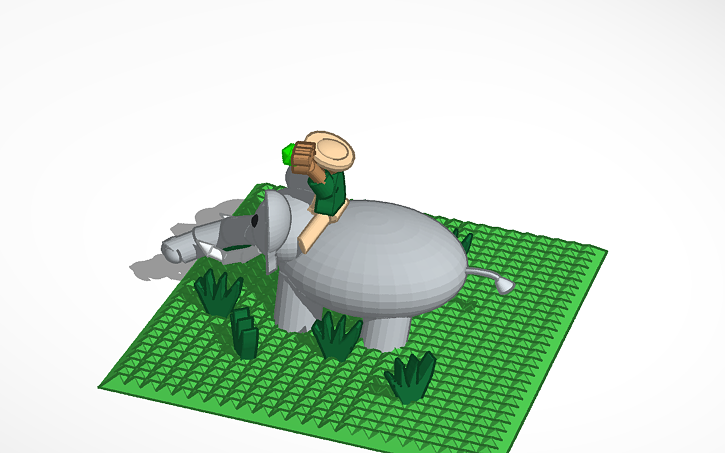 3D design JUMANJI ELEPHANT | Tinkercad