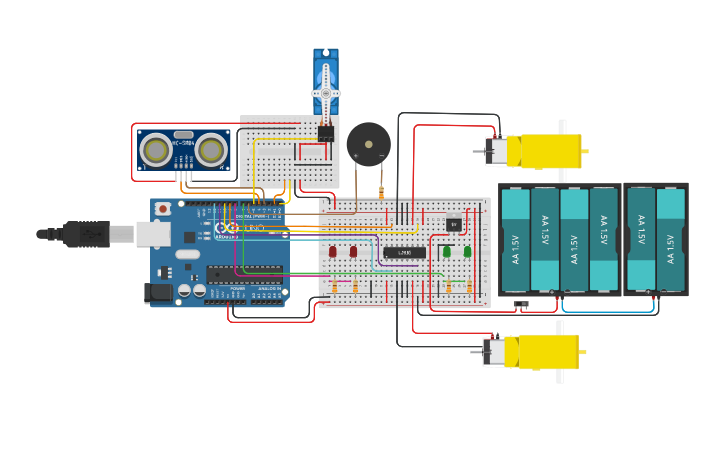 Circuit design AUTO_BLUETOOTH FINAL - Tinkercad