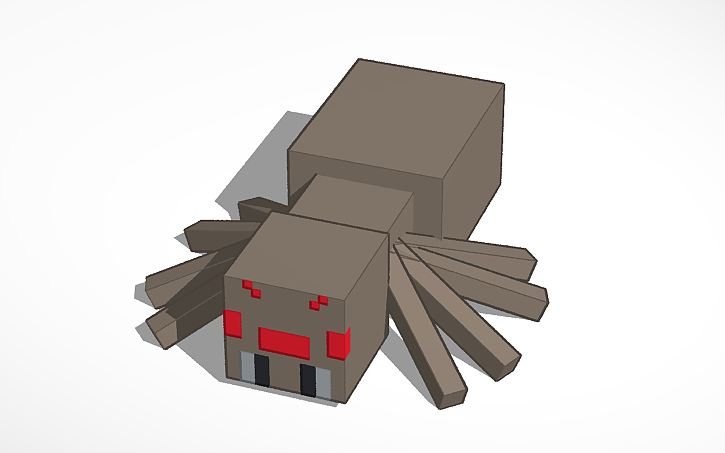 3d Design Spider Tinkercad 