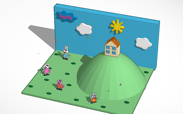 3D design PEPPA PIG - Tinkercad