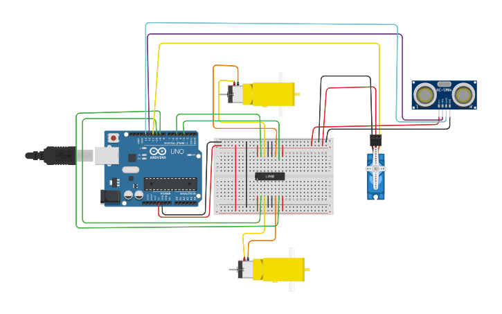 Circuit design Car eder - Tinkercad