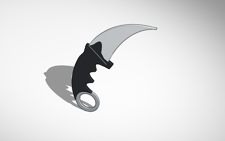 3D design diamond karambit (rivals) - Tinkercad