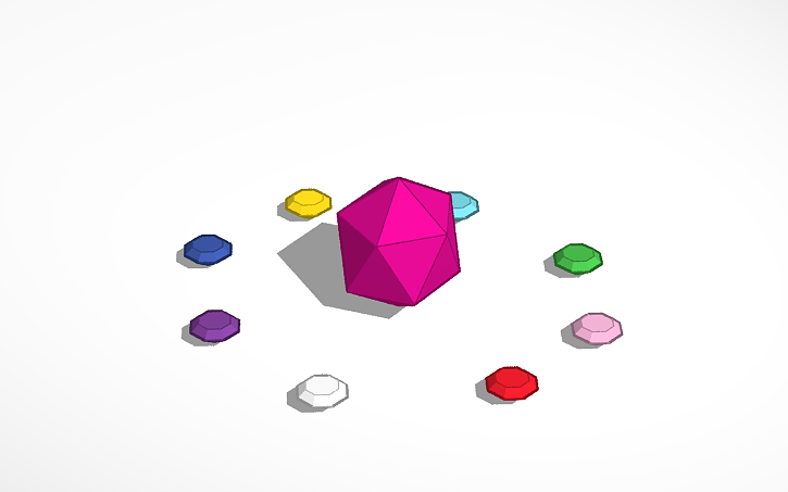 Sonic Mania Chaos Emeralds Tinkercad