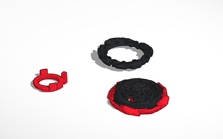 3D design Beyblade Burst Dread Phoenix P4 - Tinkercad