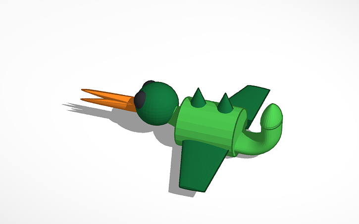 3D design dragon - Tinkercad