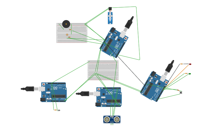 Circuit design I2C arduino - Tinkercad