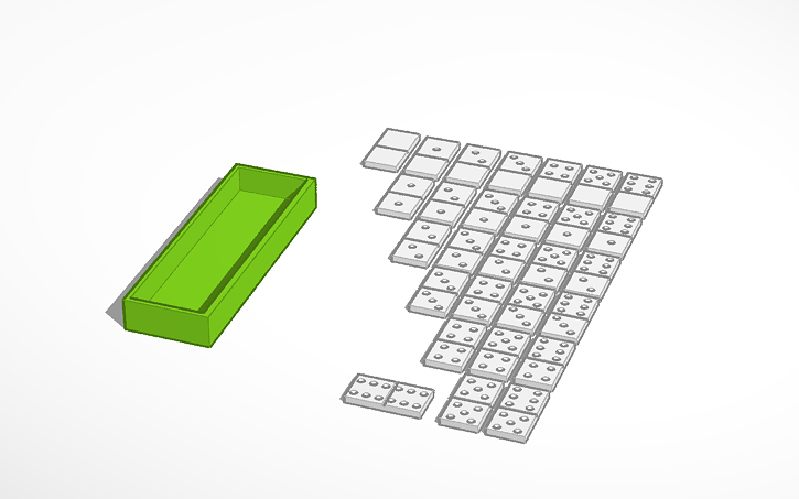 3d Design Domino 3d Printable Tinkercad