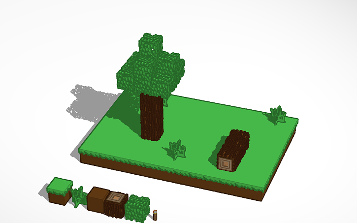 3D design minecraft blocks | Tinkercad