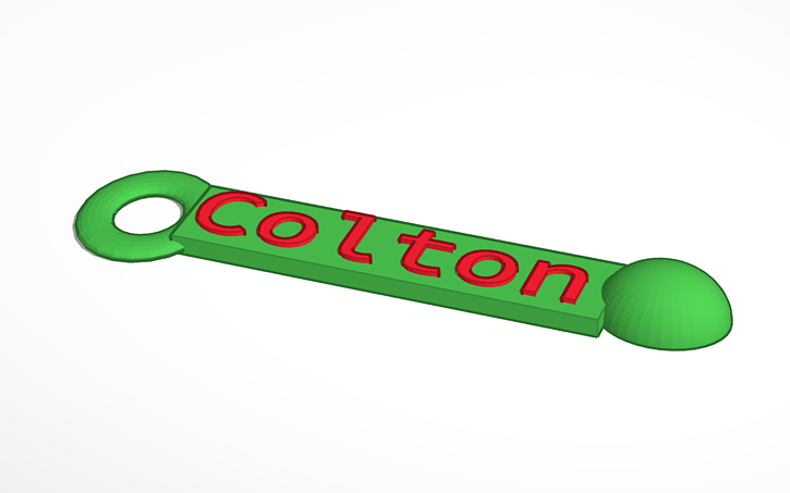 3D design Colton_Key Chain | Tinkercad