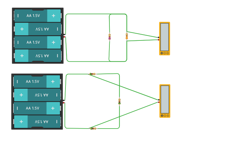 Circuit design Cbs carlow series parallel calculations | Tinkercad