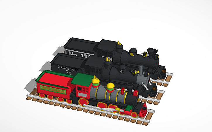 3D design (RESTORATION UPDATE) Sierra Railroad No. 3 + Skins - Tinkercad