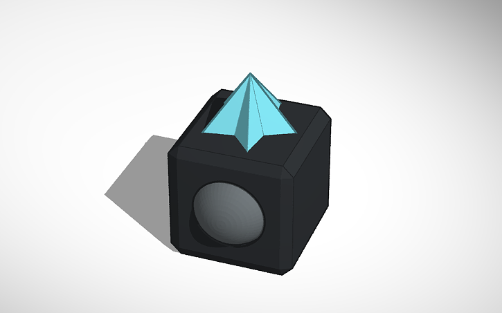 3D design Fidget star cube - Tinkercad