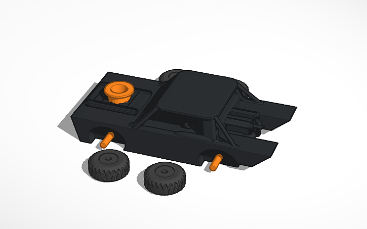 3D design Batmobile 2022 - Tinkercad